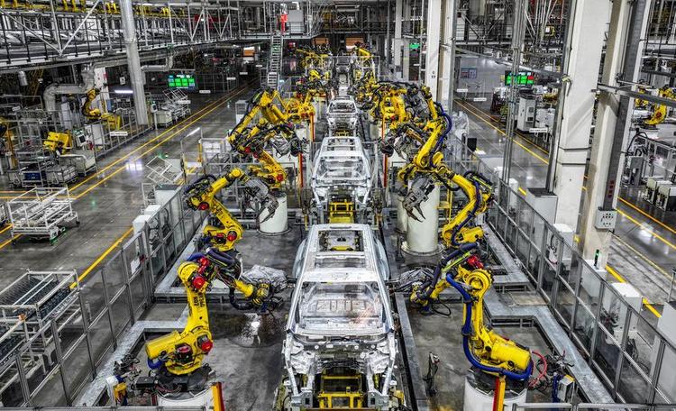 A drone photo shows the automated production at the Seres Super Factory in Liangjiang New Area, southwest China's Chongqing, Sept. 19, 2025. (Xinhua/Wang Quanchao)